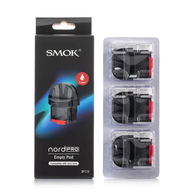 SMOK SMOK NORD PRO EMPTY REPLACEMENT POD (3 PACK)