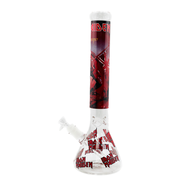 CHRYSTAL GLASS BEAKER  WATER BONG THE TROOPER  MA-S18 ( 8-16")