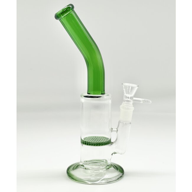 9.5'' BENT NECK WITH HONEYCOMB GLASS BONG
