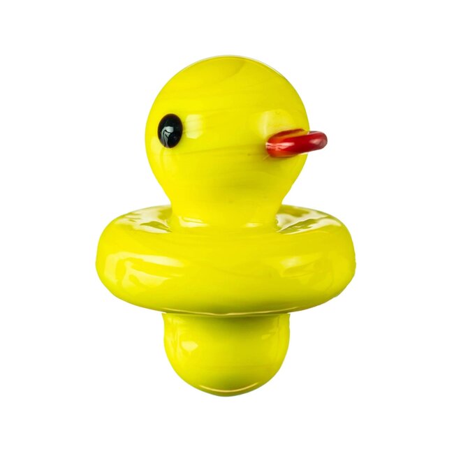 CRYSTAL GLASS RUBBER DUCKIE CARB CAP 27MM CB-05