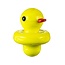 CRYSTAL GLASS RUBBER DUCKIE CARB CAP 27MM CB-05