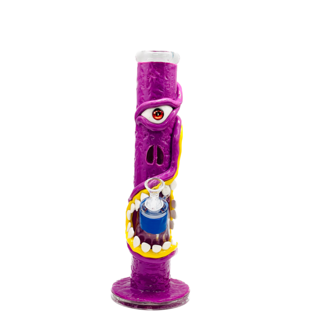 KAPOW 14'' RESIN 3D ARTWORK STRAIGHT WATER BONG-D30003