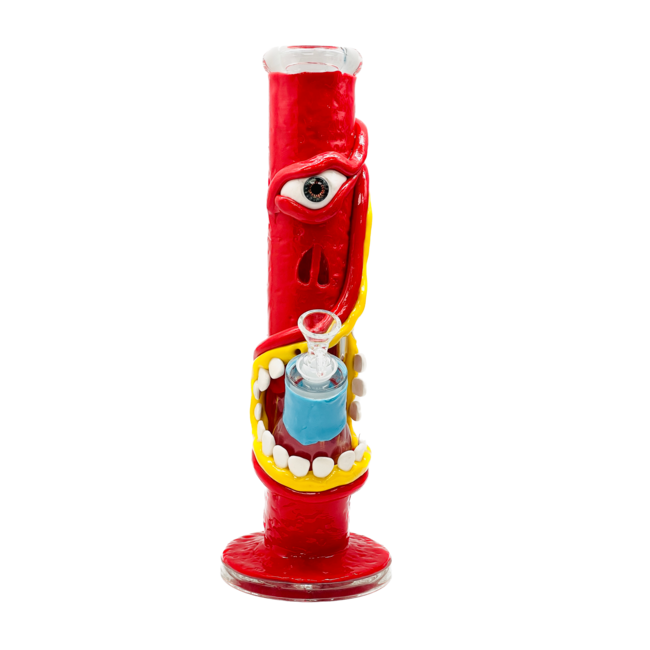 KAPOW 14'' RESIN 3D ARTWORK STRAIGHT WATER BONG-D30003