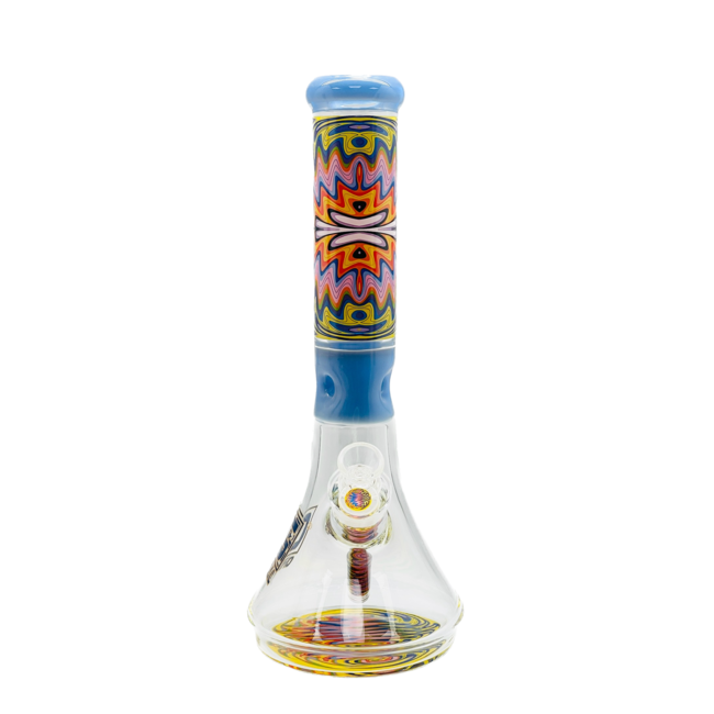 OG  GLASS 14'' 7MM WIGWAG BEAKER BONG-OG-624