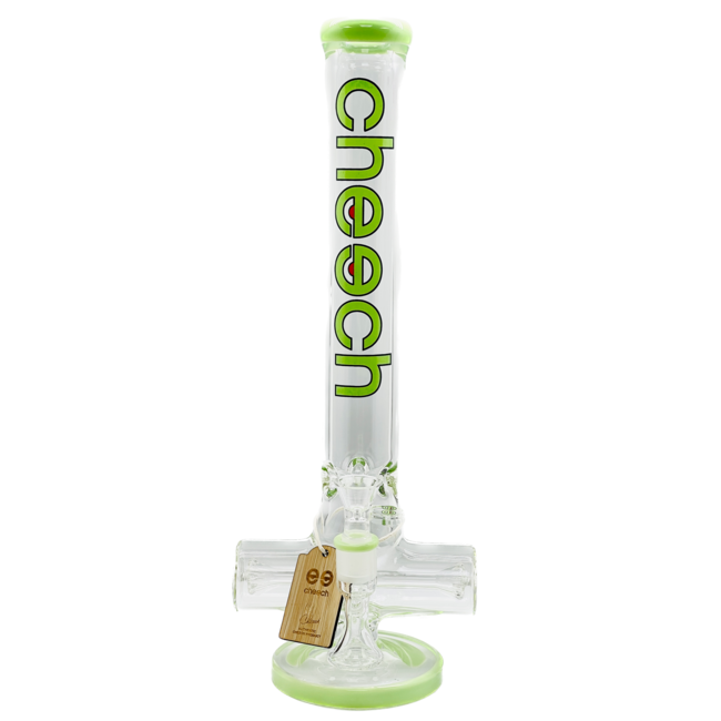 CHEECH GLASS 16'' 7MM INLINE TUBE BONG CH-150