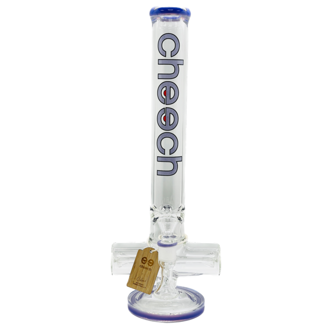 CHEECH GLASS 16'' 7MM INLINE TUBE BONG CH-150