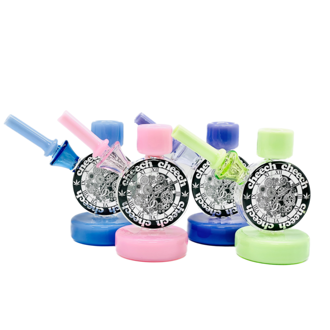 CHEECH GLASS 5.5'' CLOCK BUBBLER CH-181
