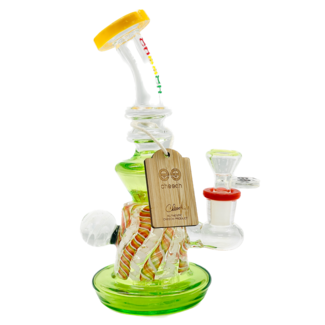 CHEECH GLASS 9'' MULTI COLOUR  DAP RIG CA-068