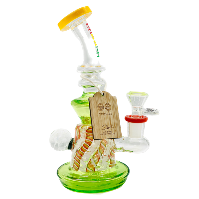 CHEECH GLASS 9'' MULTI COLOUR  DAP RIG CA-068