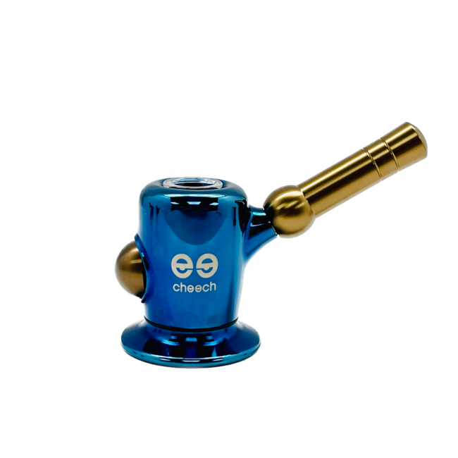 CHEECH GLASS 3'' METAL WRAPPED GLASS BUBBLER  MINI CH-YD-2060