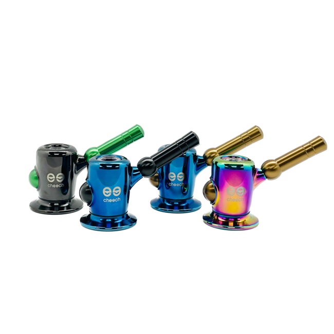 CHEECH GLASS 3'' METAL WRAPPED GLASS BUBBLER  MINI CH-YD-2060