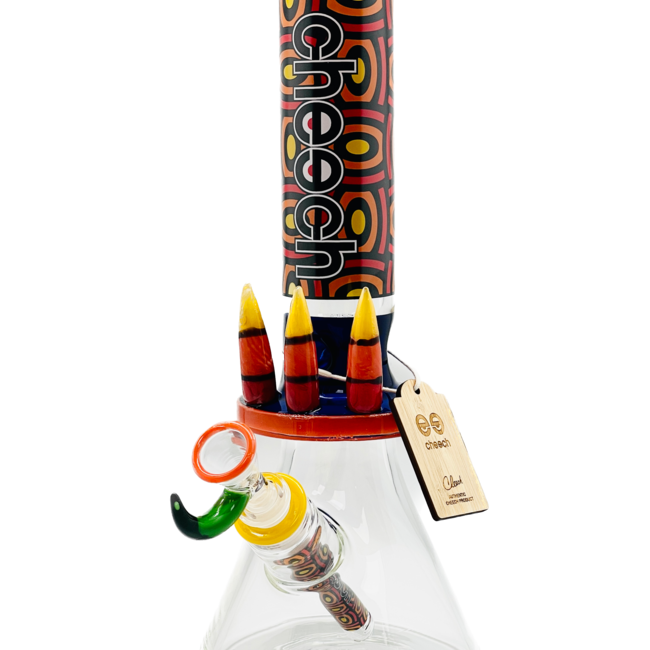 CHEECH GLASS 13'' BEAKER BONG WITH BULLETS CHE-146