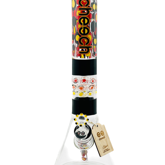 CHEECH GLASS 15'' COLOURFUL BEAKER BONG CHE-113