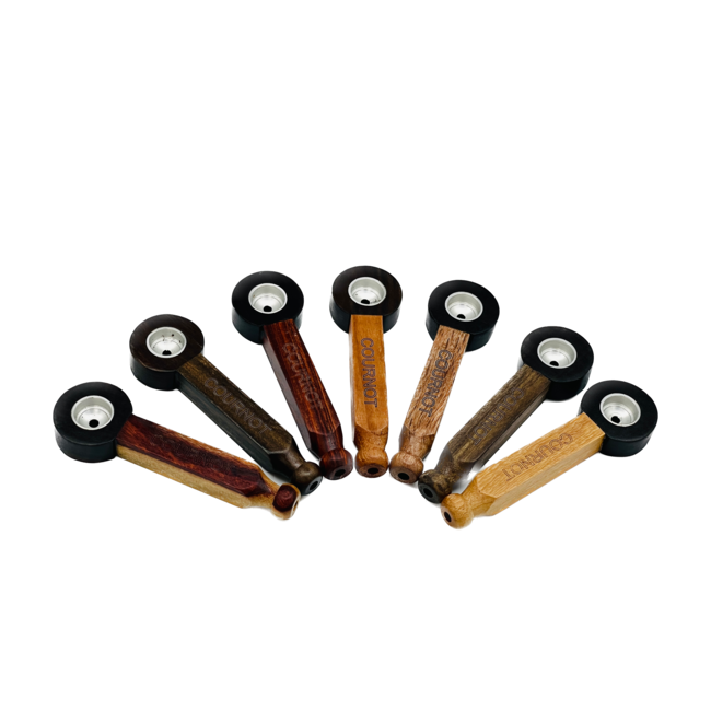 DRAGON CASTLE SMALL PORTABLE WOODEN HAND PIPE BY-003