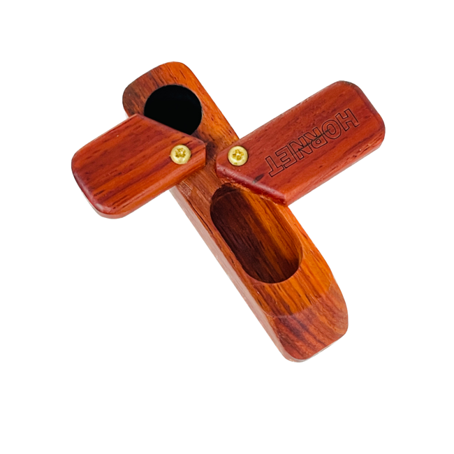 TWO LAYER ROTARY WOODEN HAND PIPE WD-066