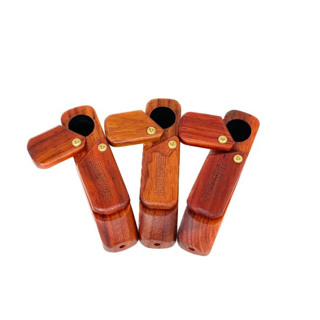 TWO LAYER ROTARY WOODEN HAND PIPE WD-066