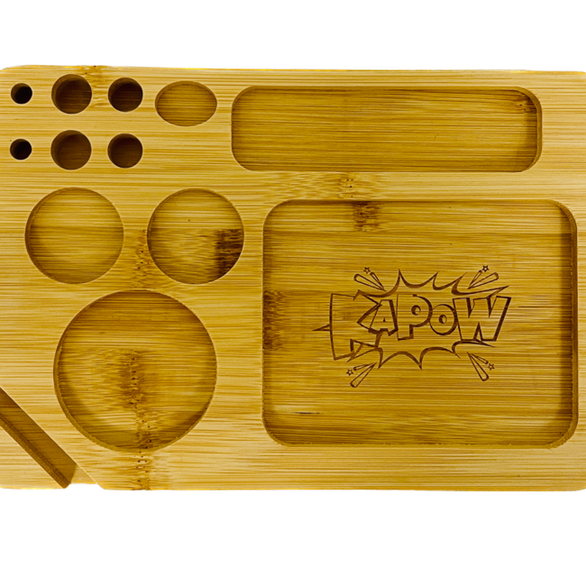 KAPOW KAPOW WOODEN ROLLING TRAY AC-081