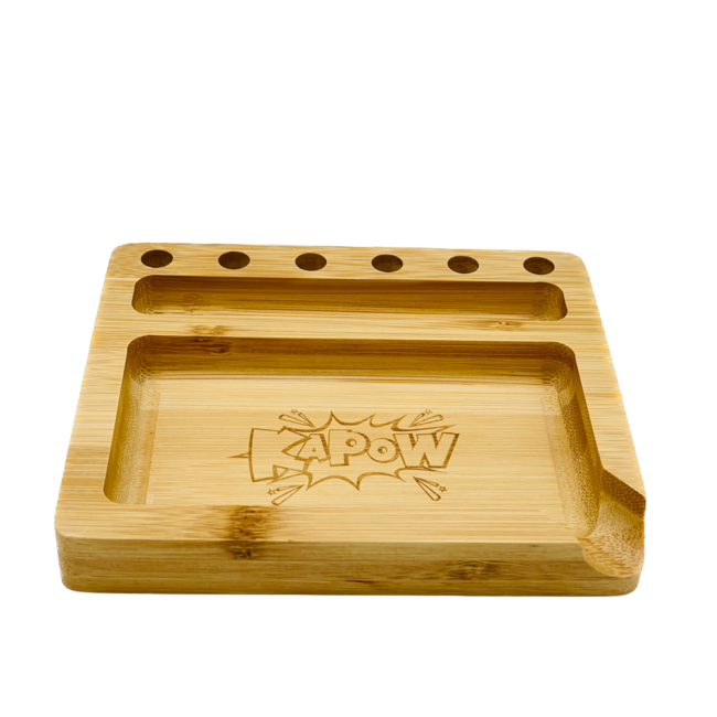 KAPOW KAPOW WOODEN ROLLING TRAY