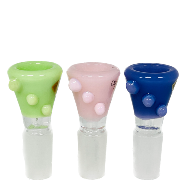 DIAMOND 14MM THREE DOTS GLASS BOWL