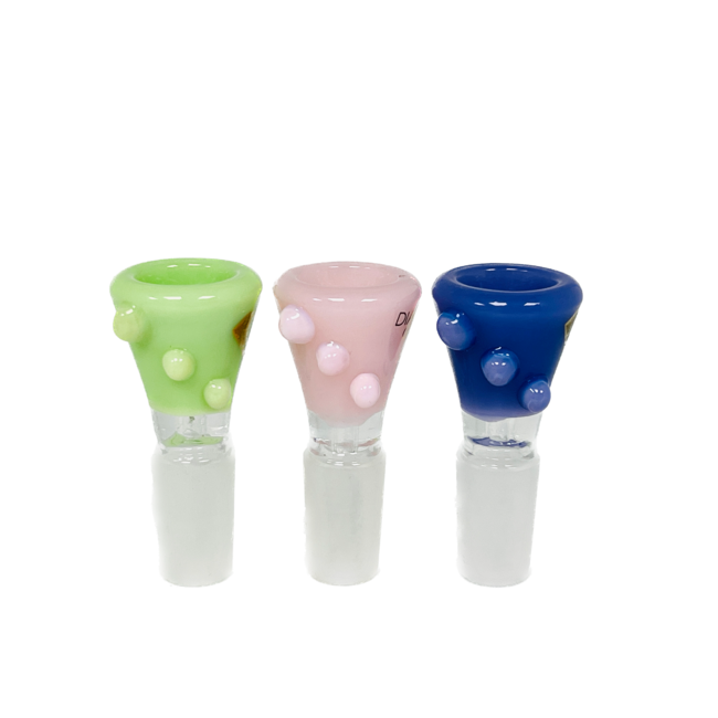 DIAMOND 14MM THREE DOTS GLASS BOWL