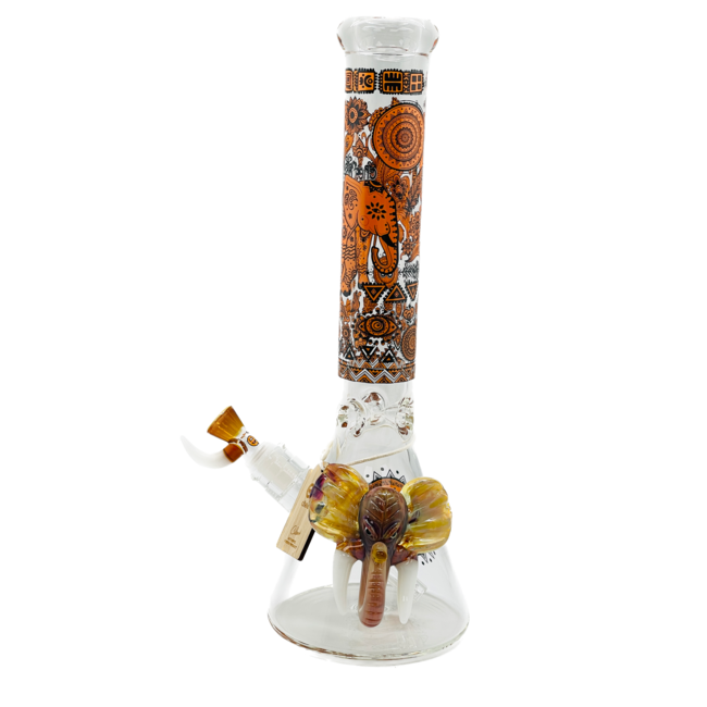 CHEECH GLASS 15'' ELEPHANT BEAKER  CHE-221