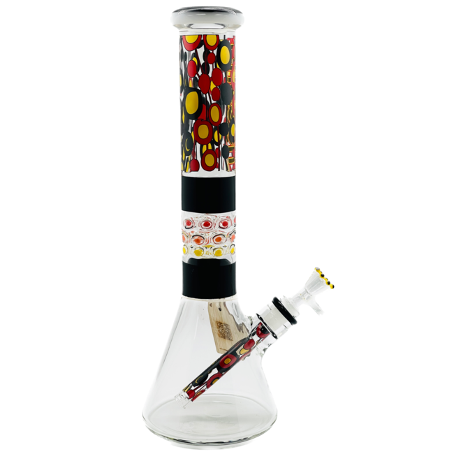CHEECH GLASS 15'' COLOURFUL BEAKER BONG CHE-113