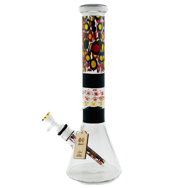 CHEECH GLASS 15'' COLOURFUL BEAKER BONG CHE-113