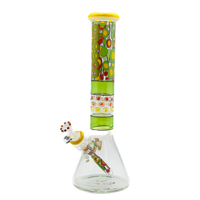 CHEECH GLASS 15'' COLOURFUL BEAKER BONG CHE-111
