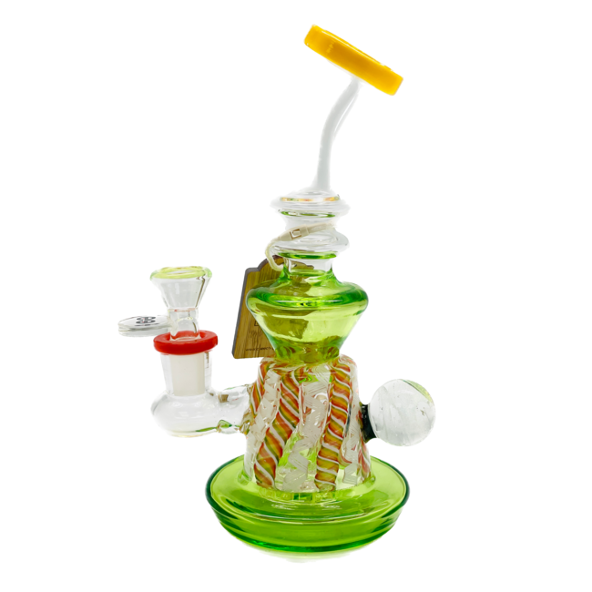 CHEECH GLASS 9'' MULTI COLOUR  DAP RIG CA-068