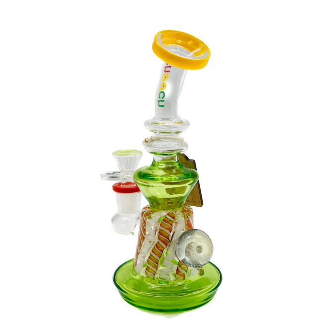 CHEECH GLASS 9'' MULTI COLOUR  DAP RIG CA-068