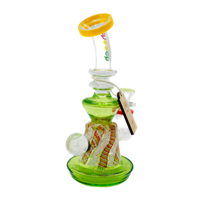 CHEECH GLASS 9'' MULTI COLOUR  DAP RIG CA-068