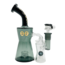 CHEECH GLASS 8'' CHARCOAL BLACK  BUBBLER WITH GIFT BOX CA-065