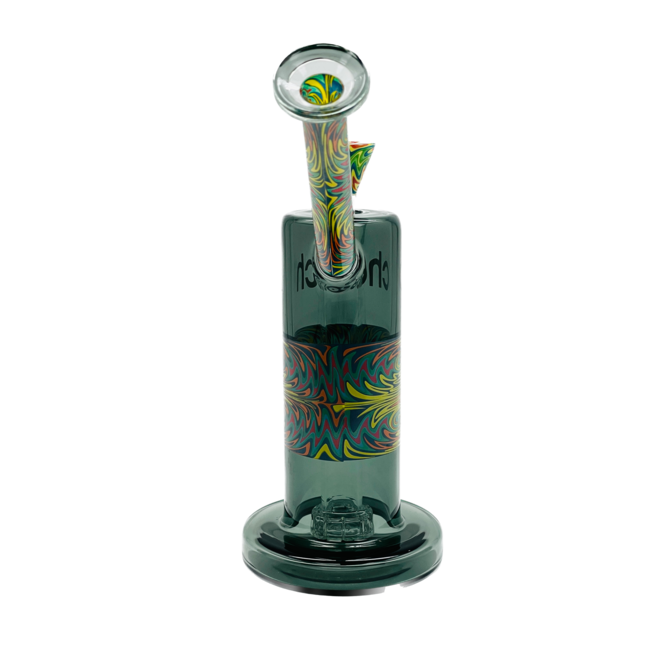CHEECH GLASS 9'' GREEN  BUBBLER WITH GIFT BOX CA-068