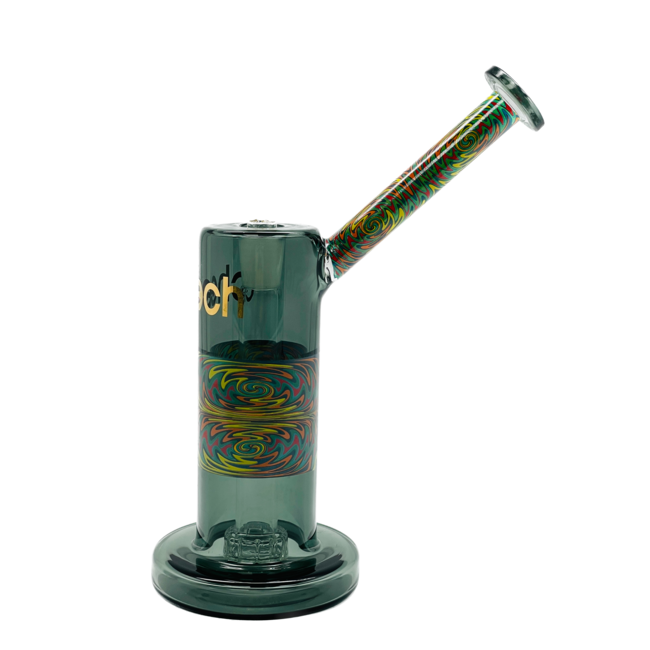 CHEECH GLASS 9'' GREEN  BUBBLER WITH GIFT BOX CA-068