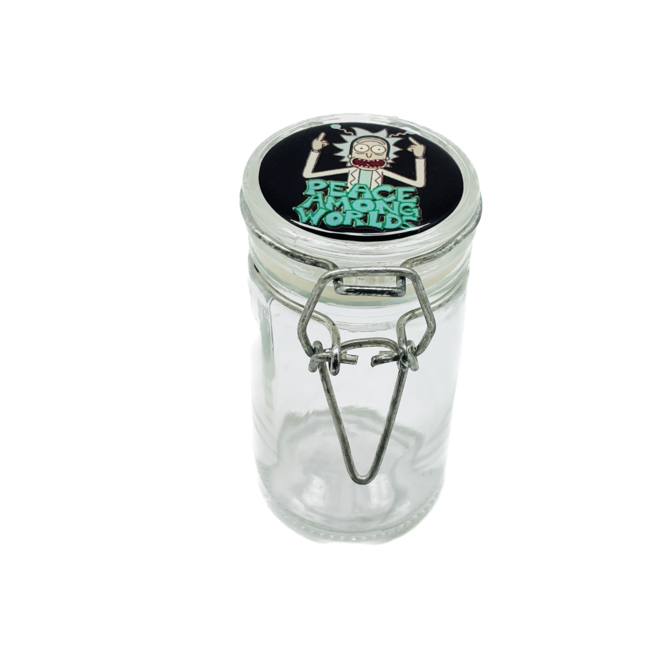 AIR SEALED CLEAR GLASS JAR