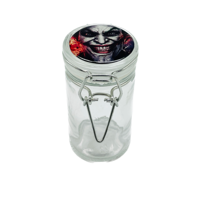 AIR SEALED CLEAR GLASS JAR