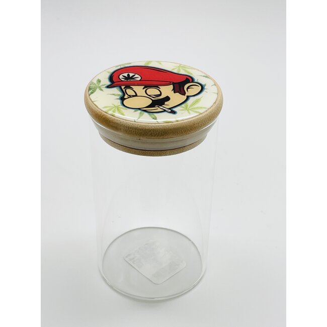 Dragon Castle Enterprise (china) BAMBOO PRESSED GLASS JAR