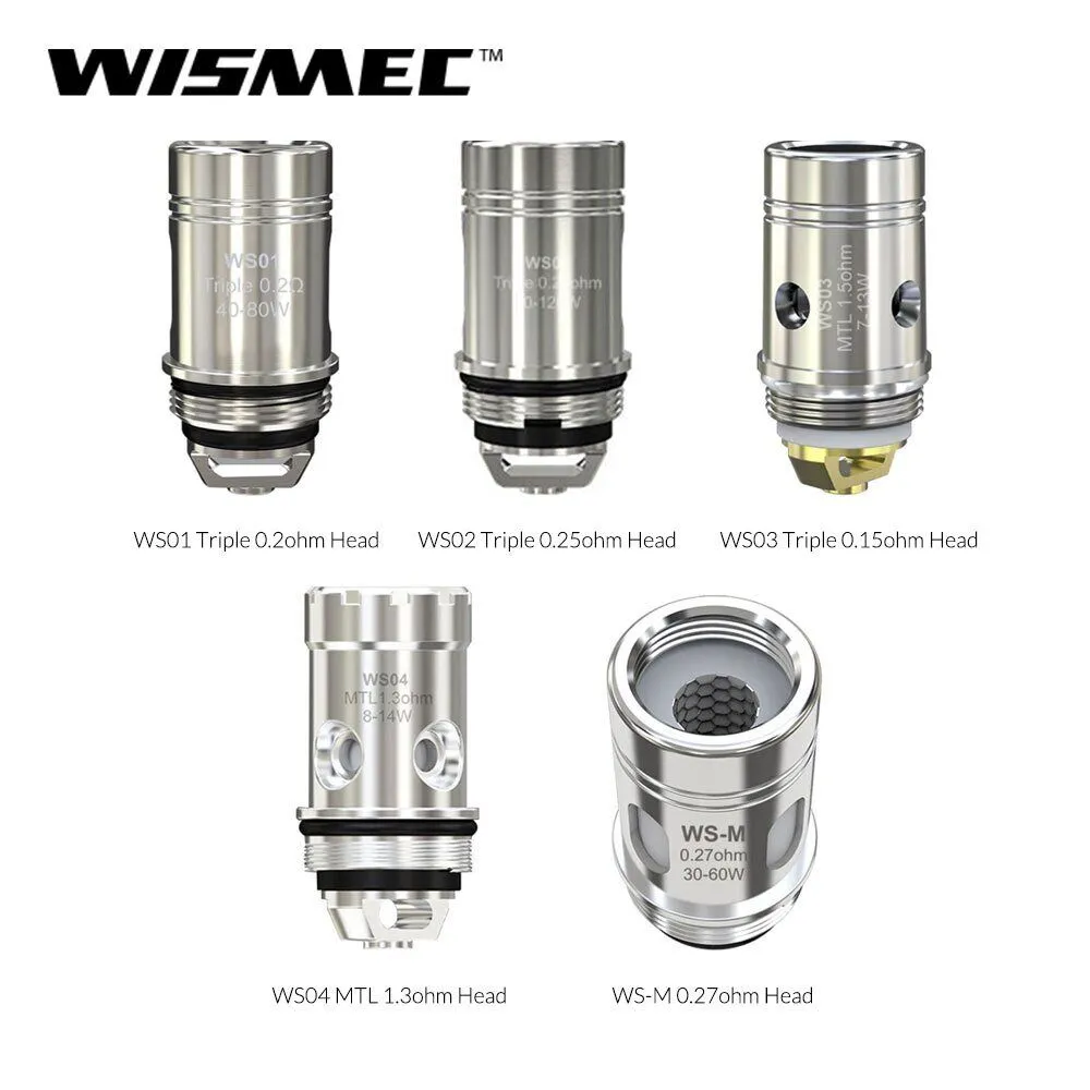 WISMEC REPLACEMENT COILS Order Now!