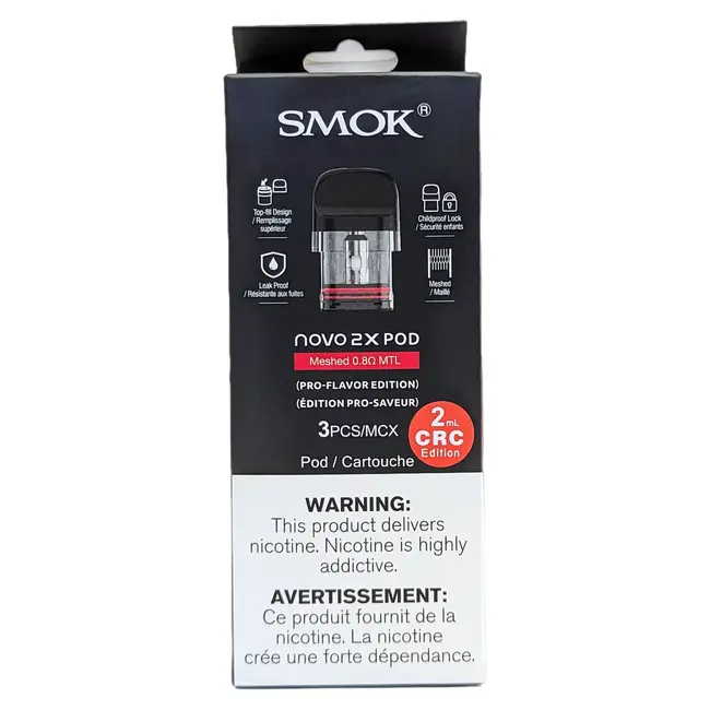 SMOK SMOK NOVO 2X REPLACEMENT POD(3 PCS)