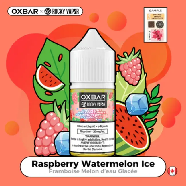 OXBAR ROCKY VAPOR OXBAR E-LIQUID SALT NIC