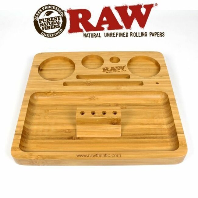 RAW RAW BAMBOO ROLLING TRAY