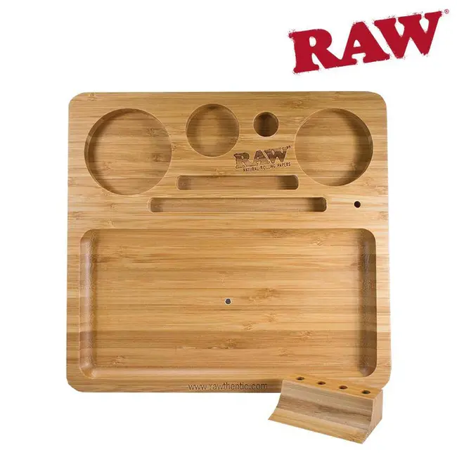 RAW RAW BAMBOO ROLLING TRAY