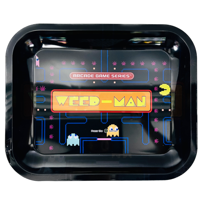 PACMAN WEEDMAN STEEL LARGE ROLLING TRAY