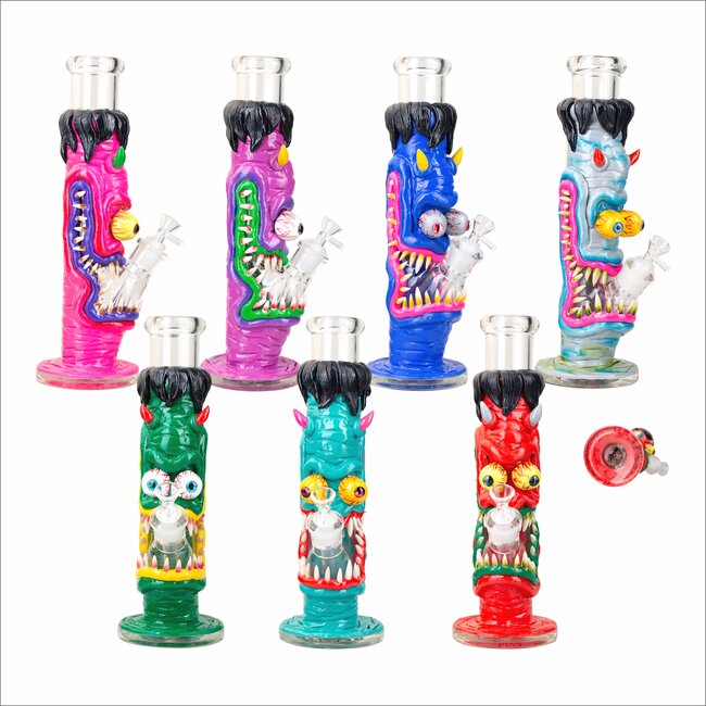 KAPOW 14'' RESIN 3D ARTWORK STRAIGHT BONG-D30005