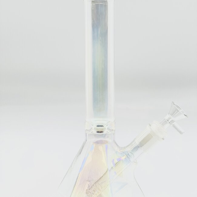 12'' CLEAR DIAMOND BASE  BEAKER BONG C-7