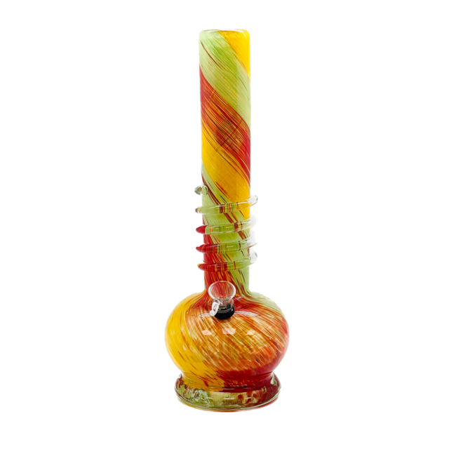 SOFT GLASS 12''  ROUND TWIST GRIP WATER BONG(MA 1401)