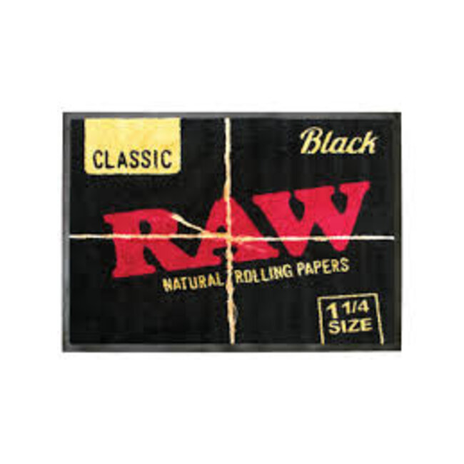 RAW RAW BLACK DOOR MAT RUG