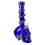 SOFT GLASS 14'' BIG SKULL BOTTOM WAVE GRIP  WATER BONG (MA1408)