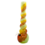 SOFT GLASS 15'' ROUND MULTI BULB NECK WATER BONG