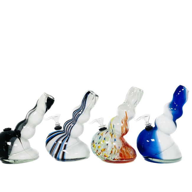 SOFT GLASS 7'' SIDE WAYS GLASS BONG